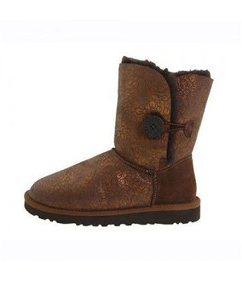 BAILEY BUTTON METALIC FANCY BOOTS 5809 CHOCOLATE