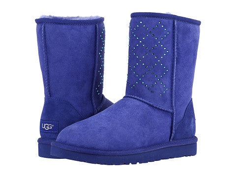 CLASSIC SHORT CRYSTAL DIAMOND BOOTS NIGHT SKY