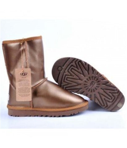 METALLIC CLASSIC SHORT BOOTS 5842 GOLDEN