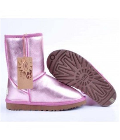 METALLIC CLASSIC SHORT BOOTS 5842 PINK