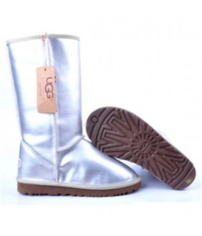 METALLIC CLASSIC TALL BOOTS 5812 SILVER