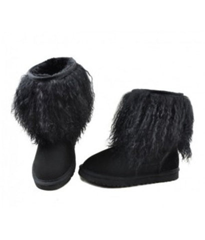 SHEEPSKIN CUFF BOOTS 1875 BLACK