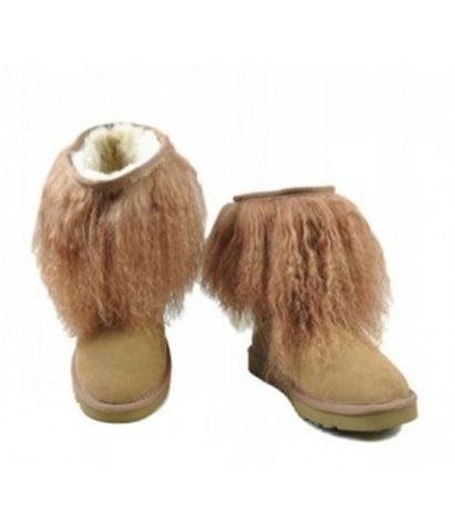 SHEEPSKIN CUFF BOOTS 1875 CHESTNUT