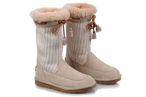 SUBURB CROCHET TALL BOOTS 5733 SAND