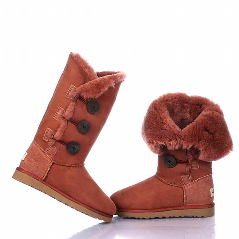 BAILEY BUTTON TRIPLET BOOTS 1873 BRICK RED