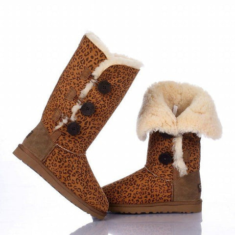 BAILEY BUTTON TRIPLET BOOTS 1873 LEOPARD