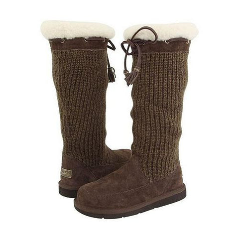 SUBURB CROCHET TALL BOOTS 5733 CHOCOLATE